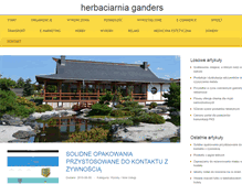 Tablet Screenshot of herbaciarnia-ganders.pl